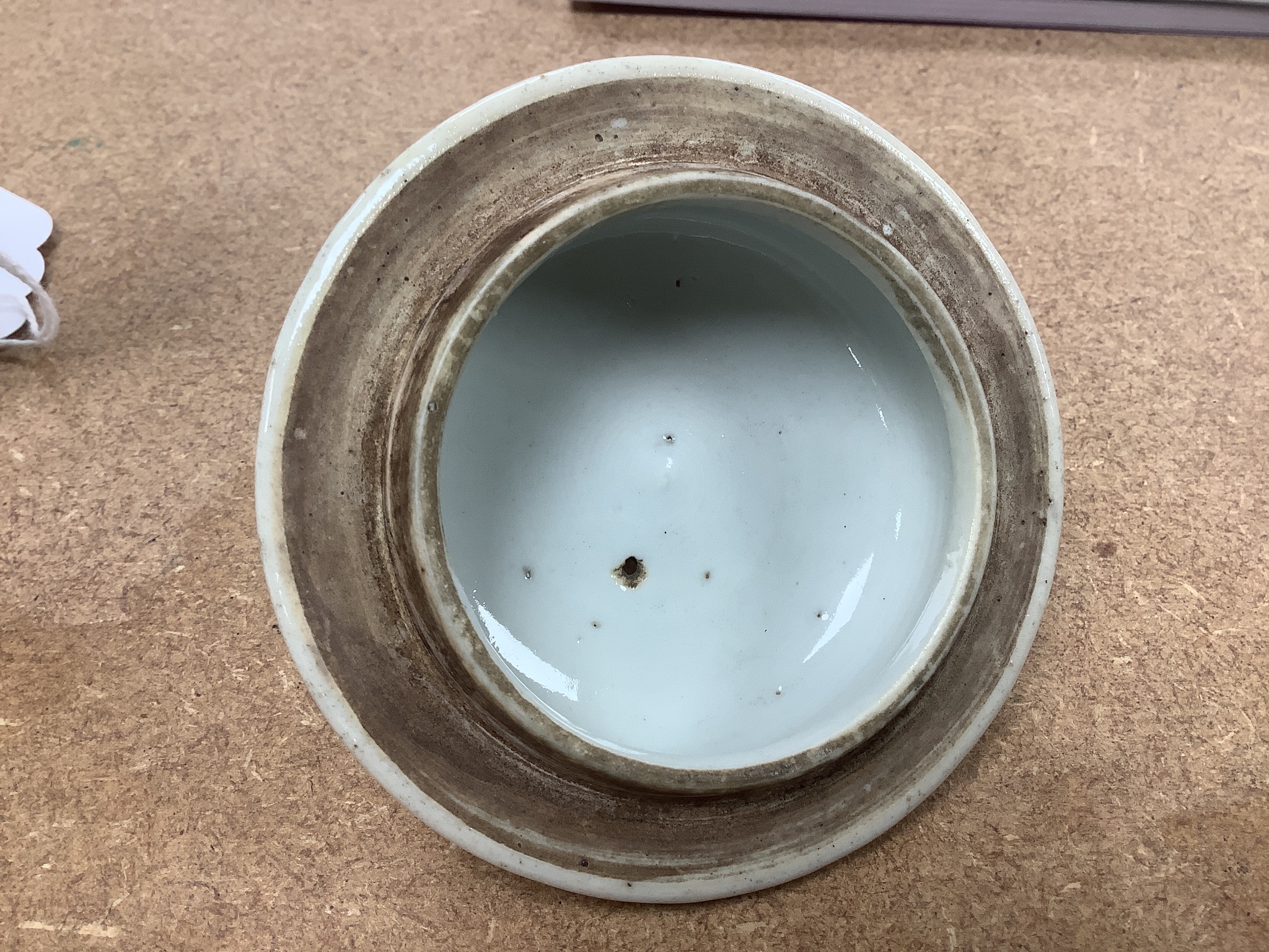 An 18th century Chinese famille rose teapot and associated cover 13cm
